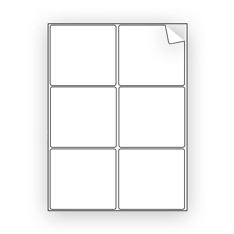 EcoSwift 600 EcoSwift Shipping Labels 4 x 3 1/3 inches Mailing Address Blank White Self Adhesive for Laser Inkjet Printer 4 x 3.33 - Image 2